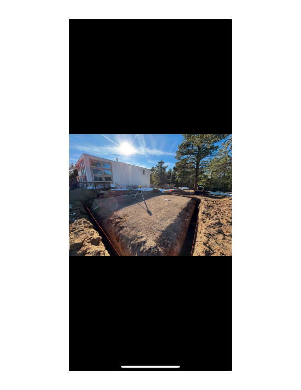 Foundation excavation for new construction in Colorado