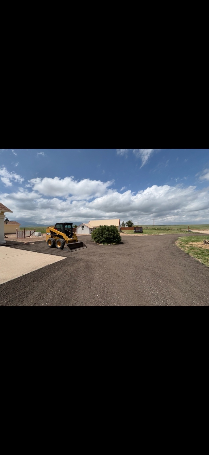 Professional gravel driveway installation with proper drainage in Colorado Springs by Bayless and Bayless